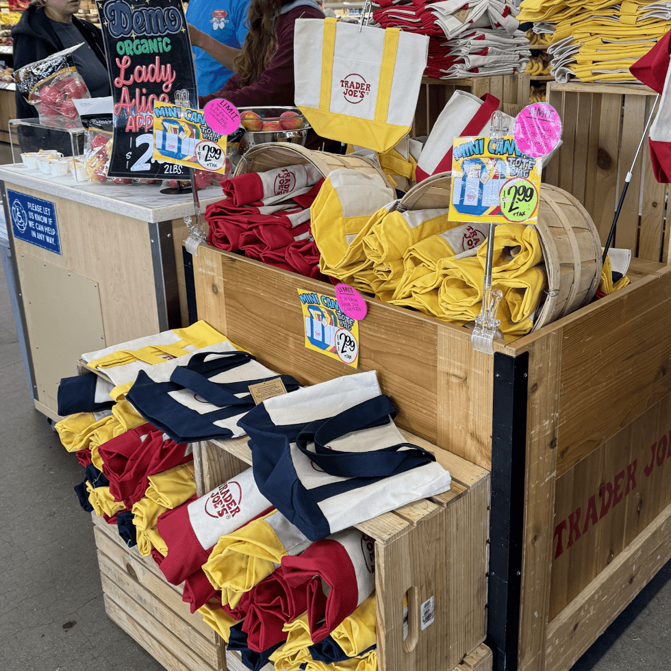 Trader Joe's Mini Canvas Tote Bags