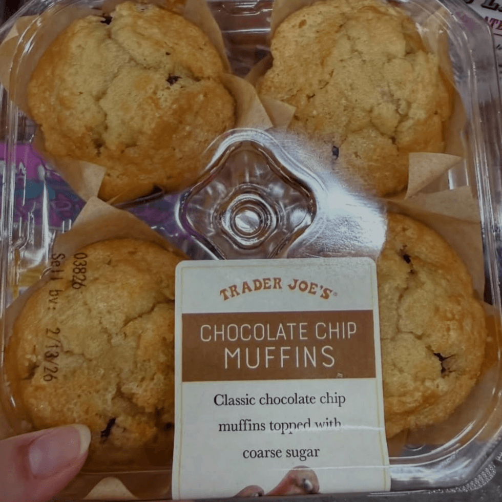Trader Joe's new Chocolate Chip Muffins