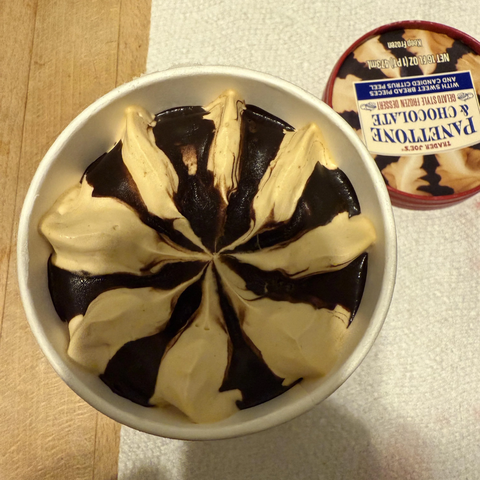 Trader Joe's Panettone & Chocolate Gelato Style Frozen Dessert