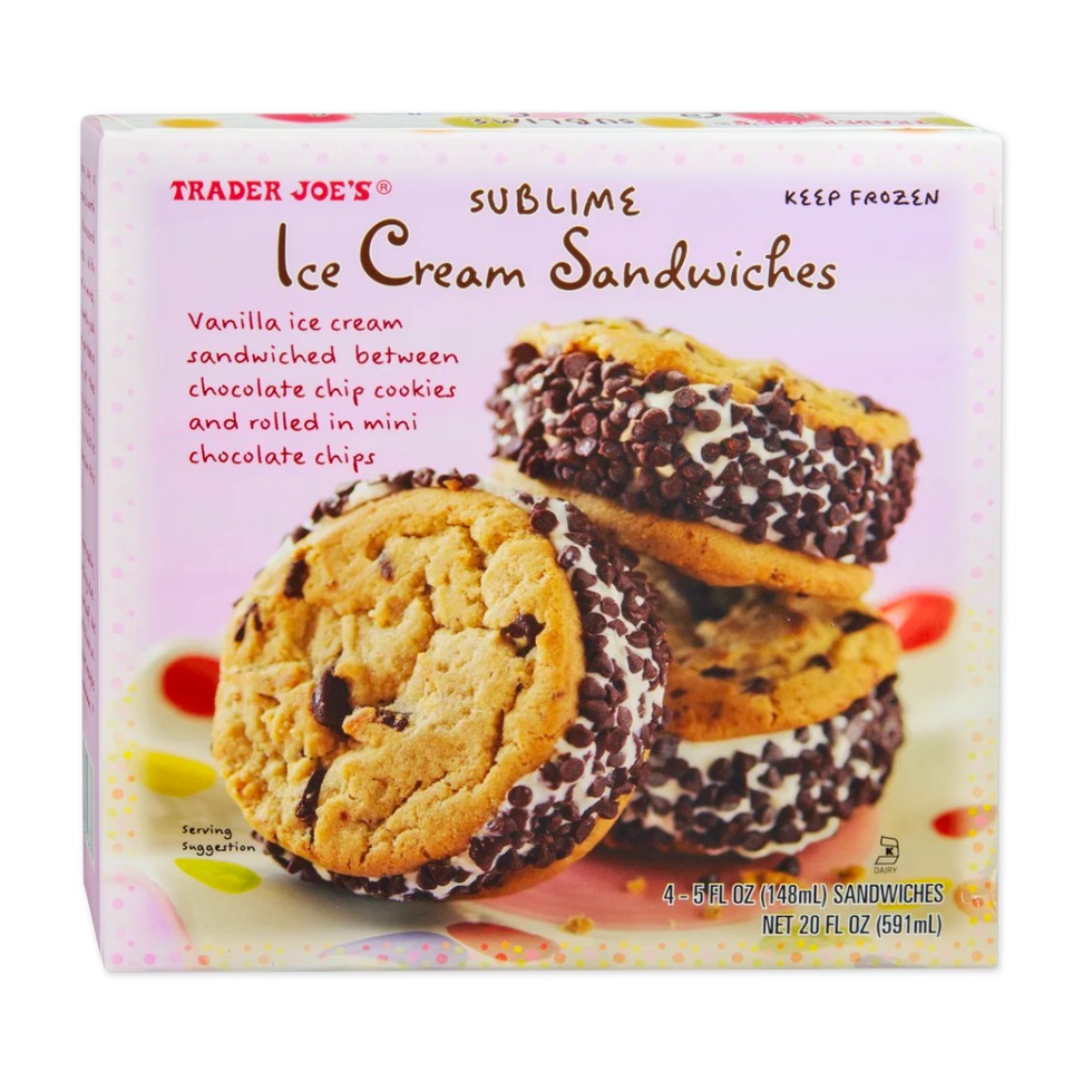 trader joe's products Sublime Ice Cream Sandwiches