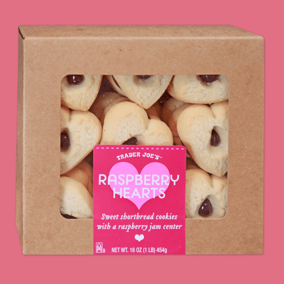 Trader Joe's Raspberry Hearts Cookies