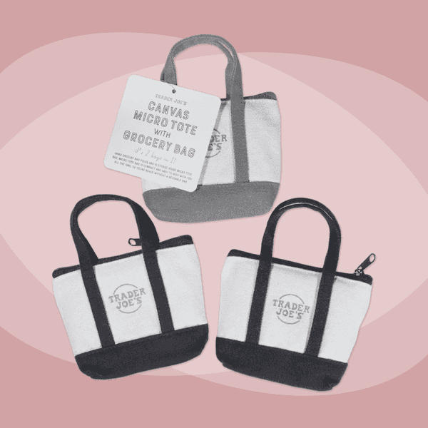 Trader Joe's viral Micro Tote Bags might return for spring 2026 with four pastel colors like pink, purple, blue, and green for $2.99.