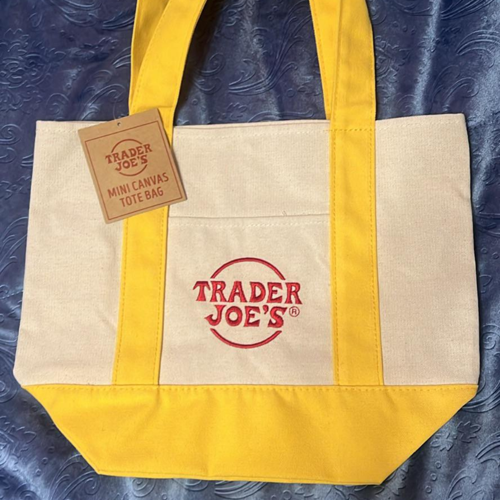 Trader Joe's Yellow Mini Tote Bag