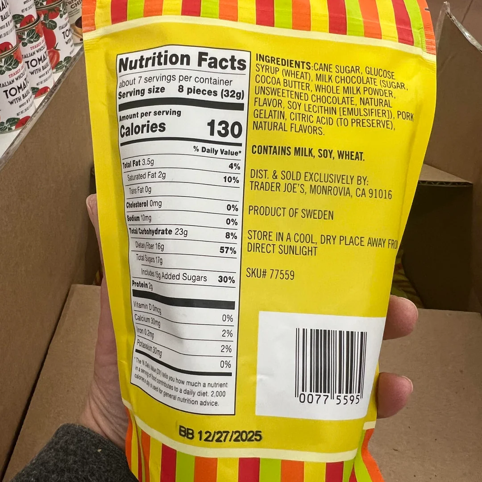 Trader Joe\u2019s Milk Chocolate Covered Gummy Bears