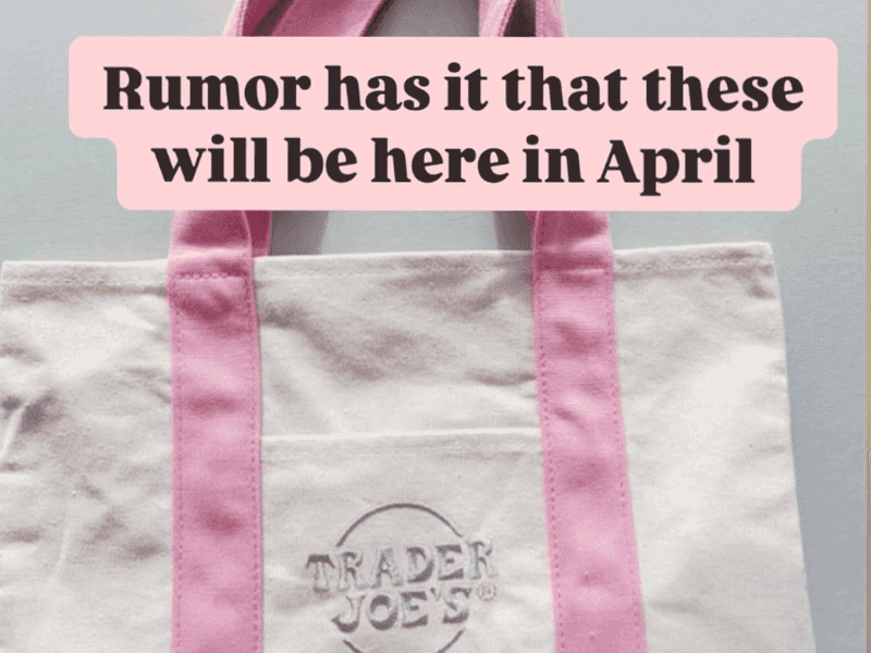 Trader Joe's Fans: Mini Tote Bags Just Restocked Today! - Brit + Co
