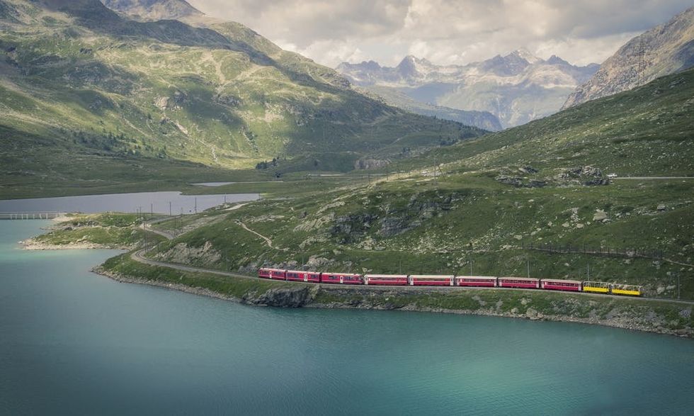 train through switzerland