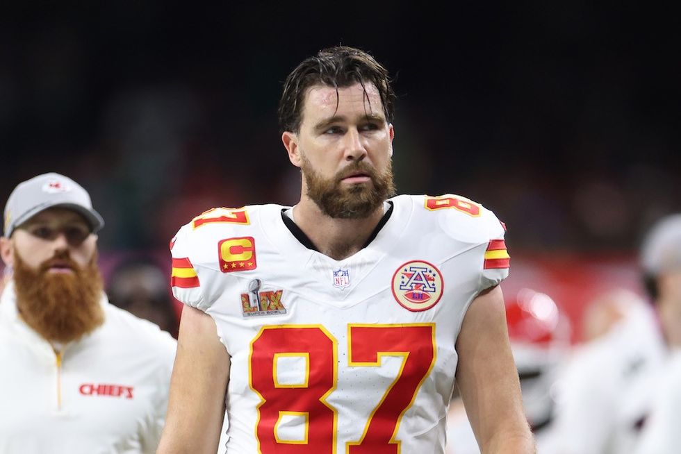travis kelce at the super bowl