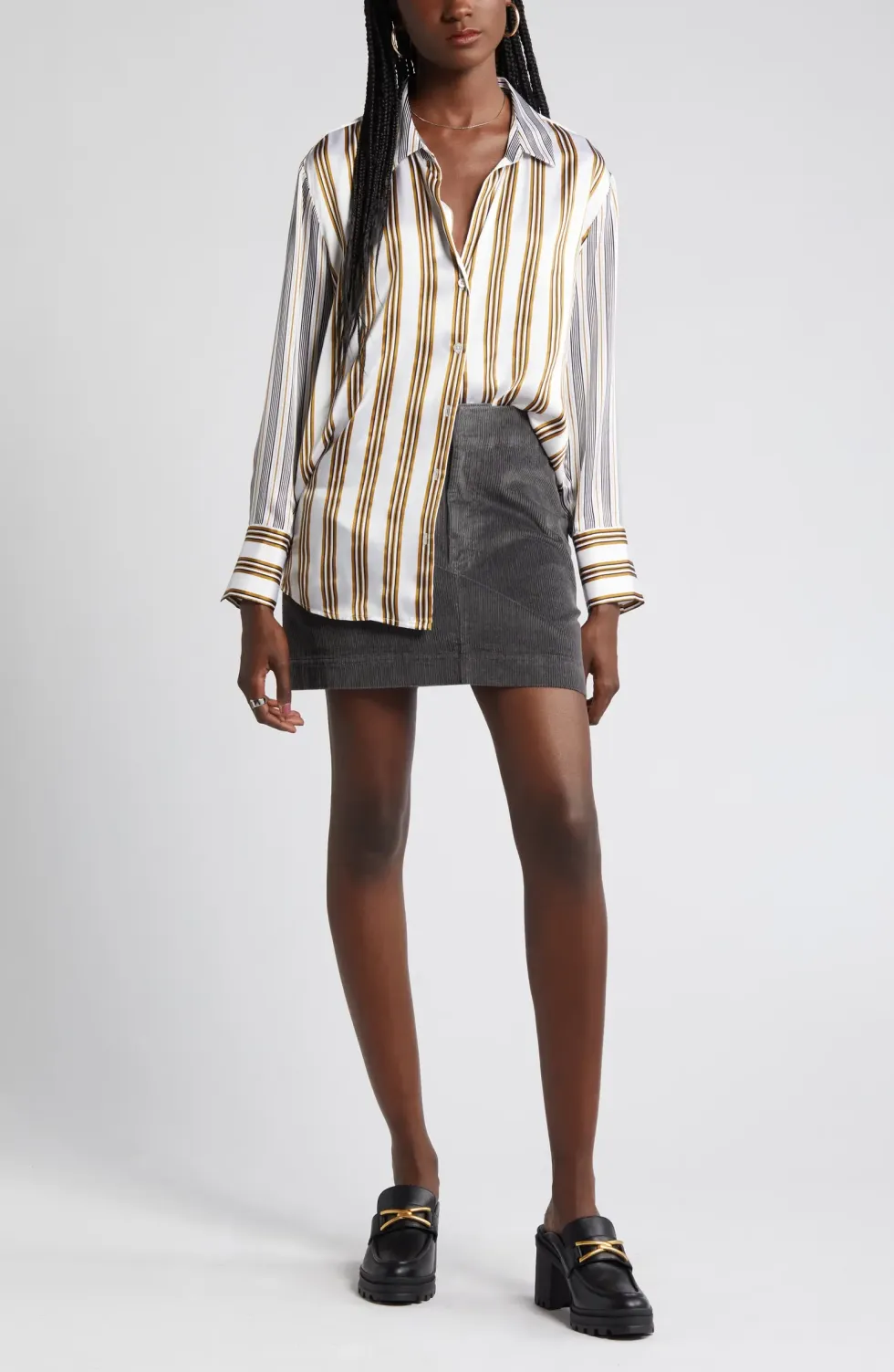 Treasure & Bond Corduroy Mini Skirt