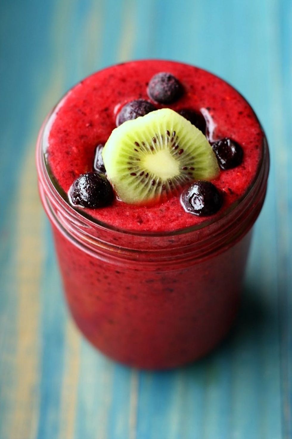Triple Berry Kiwi Smoothie sick day recipes