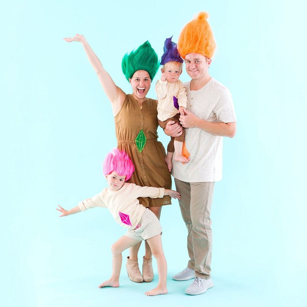 Trolls Family Halloween Costume