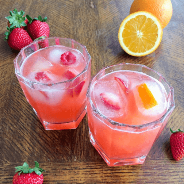 tropical strawberry mocktail