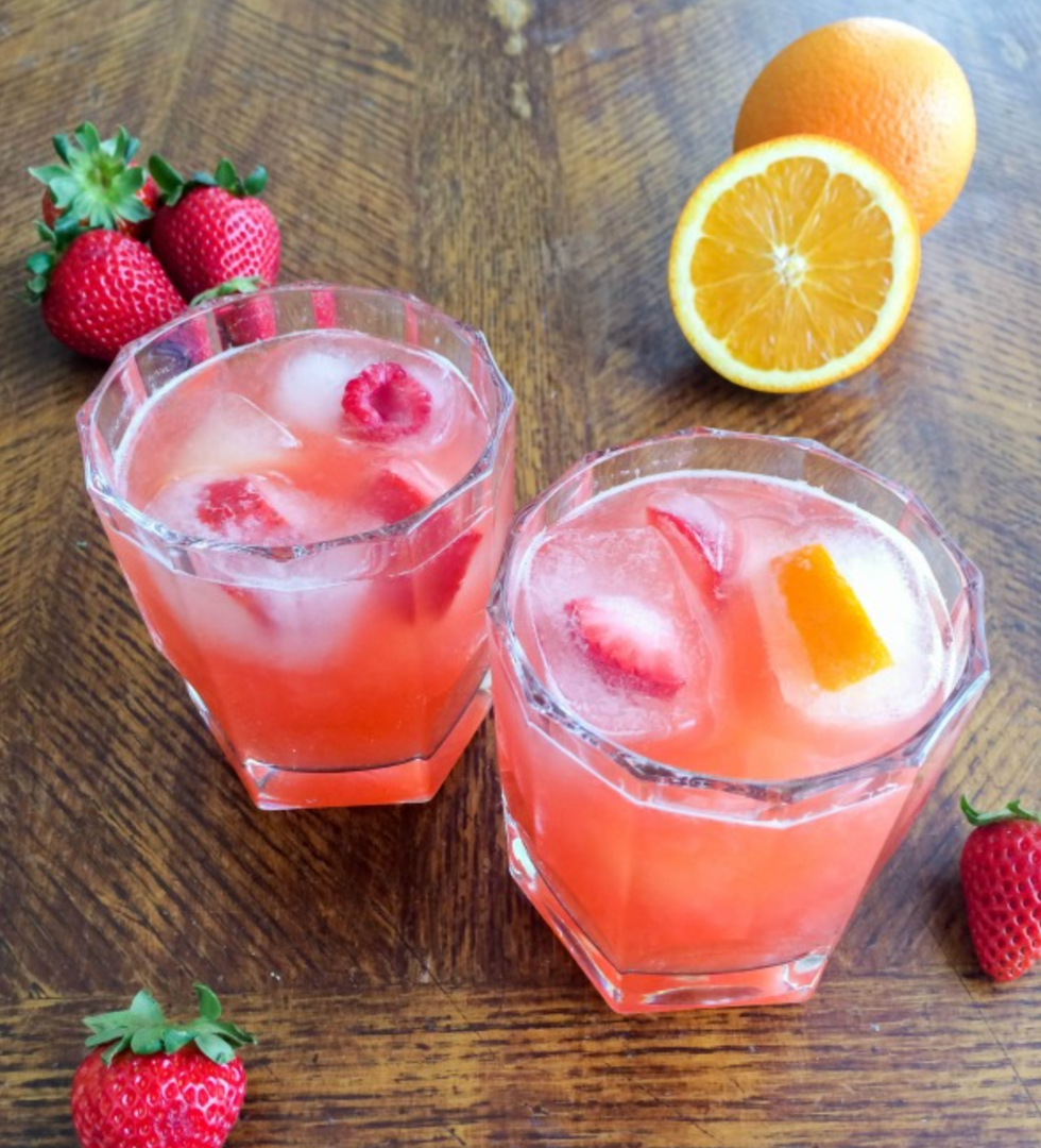 tropical strawberry mocktail