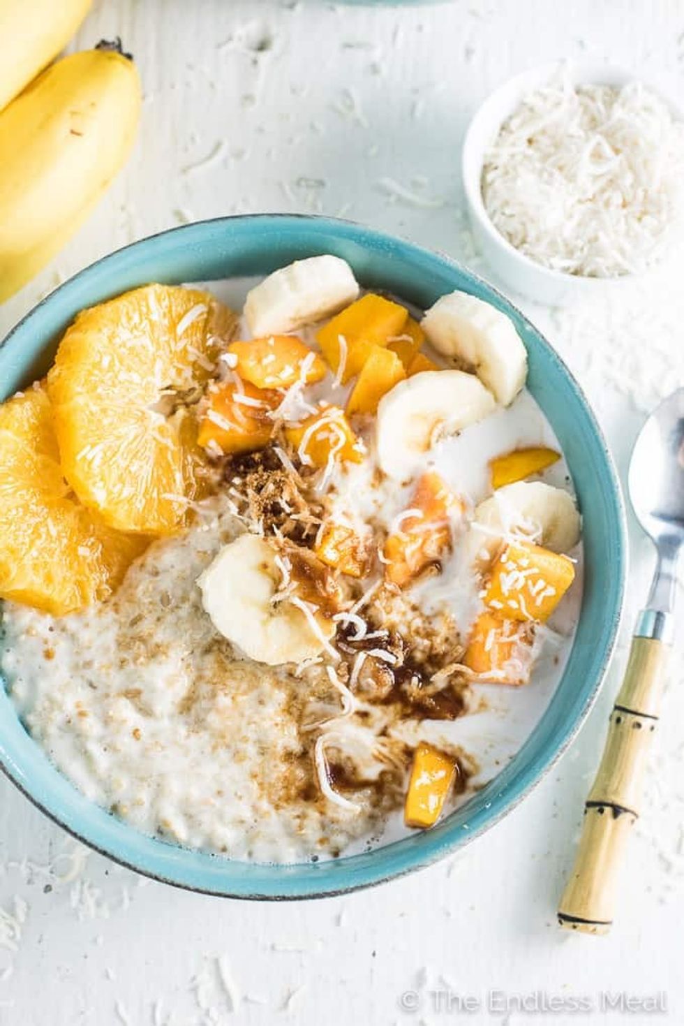 Tropical Summer Coconut Oatmeal