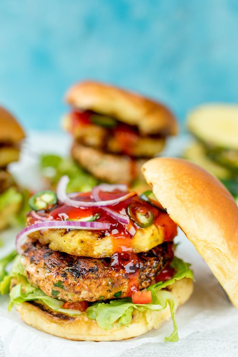 Try Our Hawaiian Salmon Burger With Grilled Pineapple Recipe For Your Weekend Barbecue!