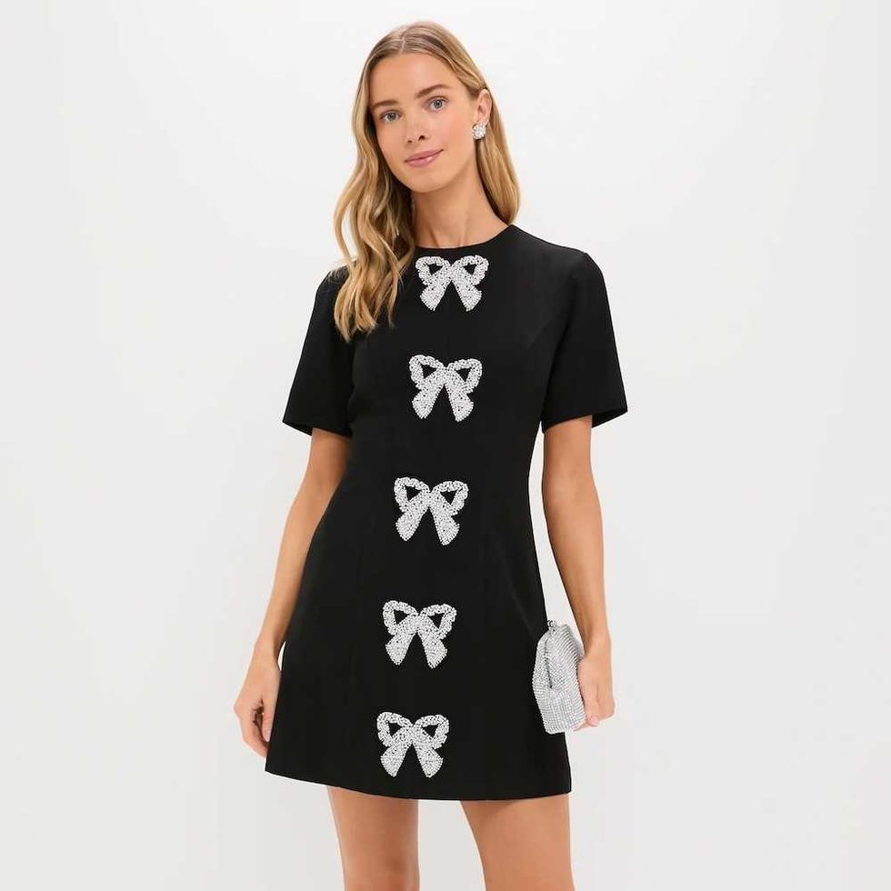 Tuckernuck Beaded Bows Bernadette Mini Dress