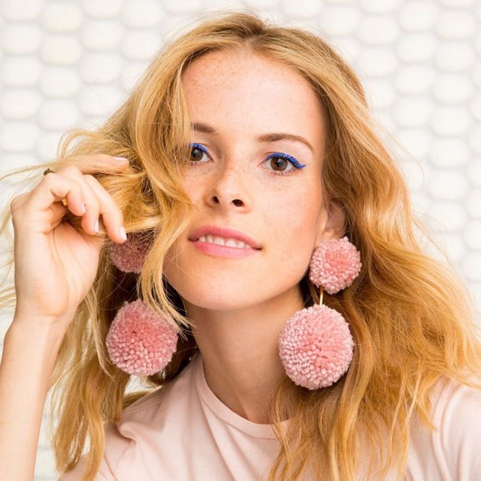 Tuleste Double Pom Pom Earrings Valentine's Day Gift