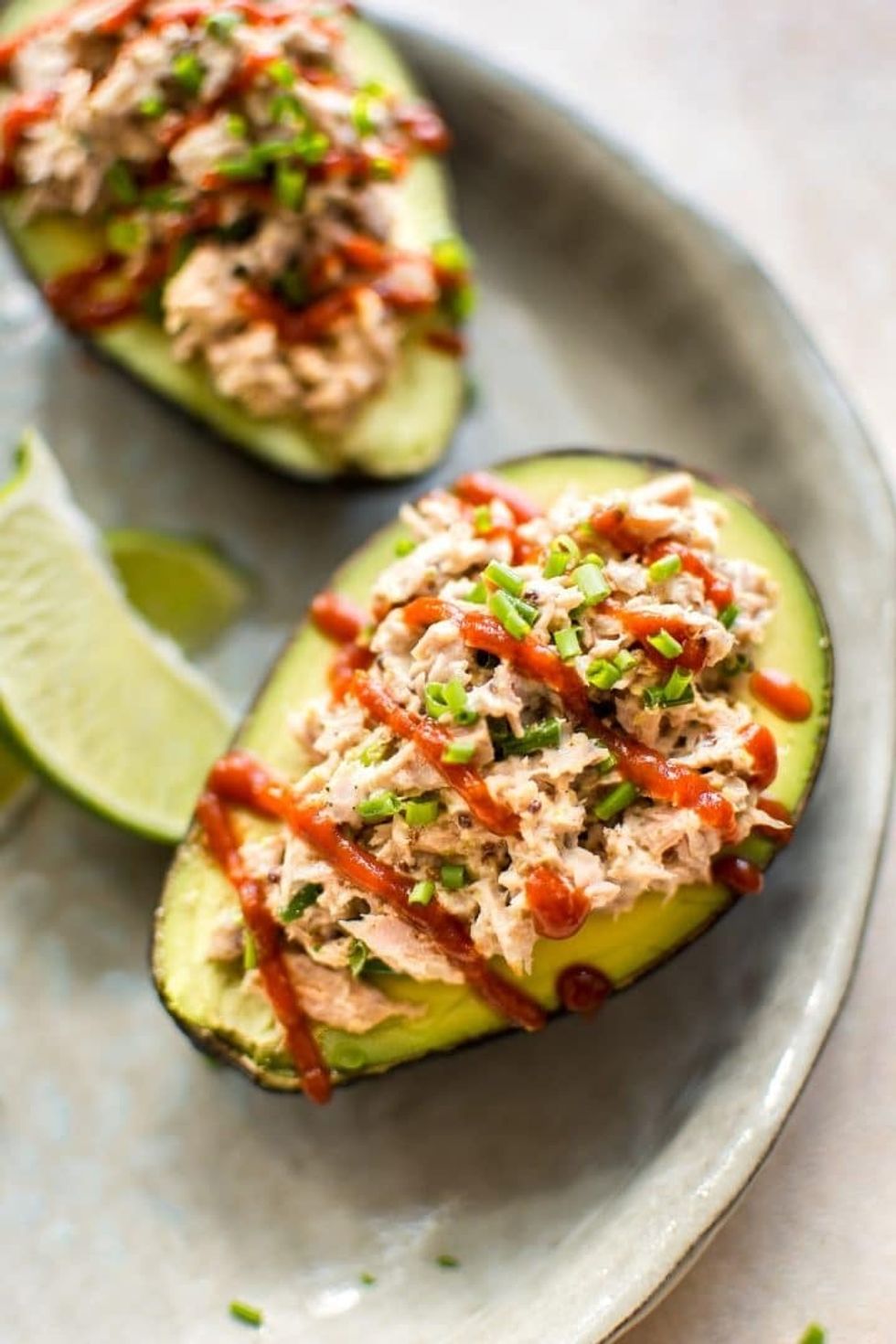 Tuna-Stuffed Avocados