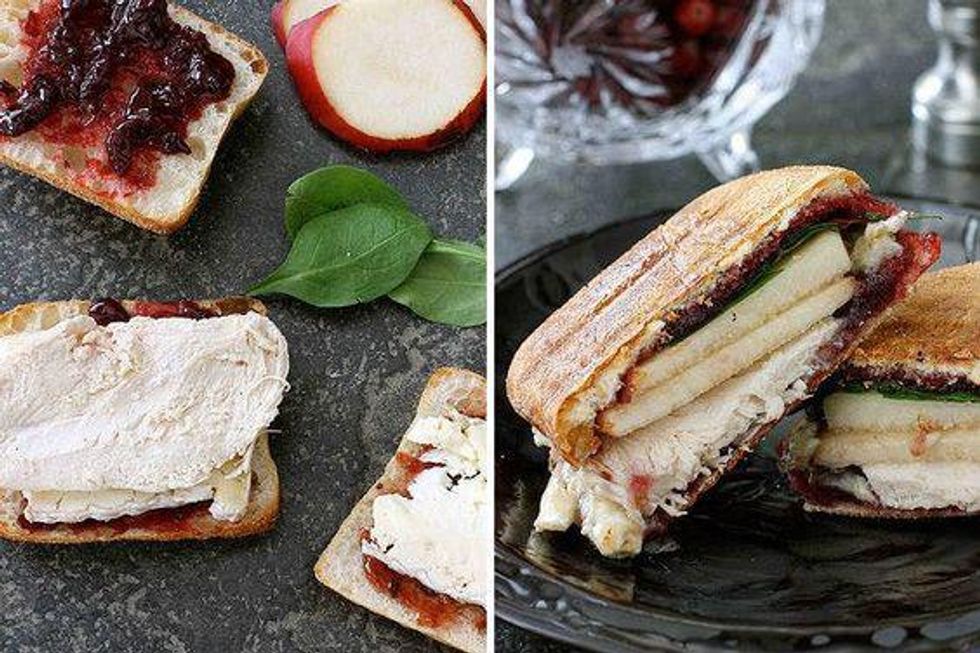 Turkey, Brie, Pear and Cherry-Chipotle Panini