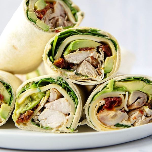 Turkey Hummus Wrap with Sun-Dried Tomatoes