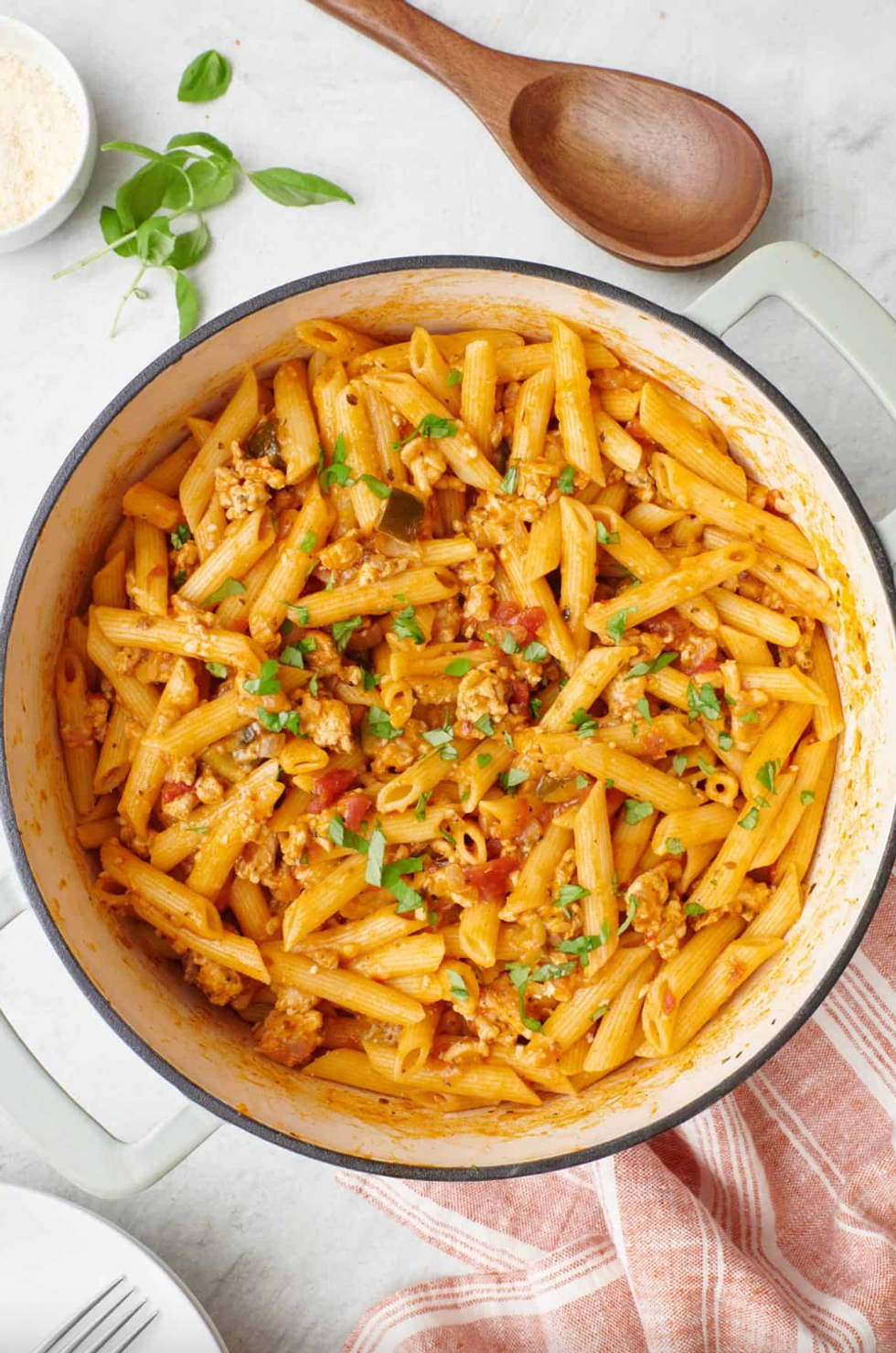 turkey pasta one pot meal