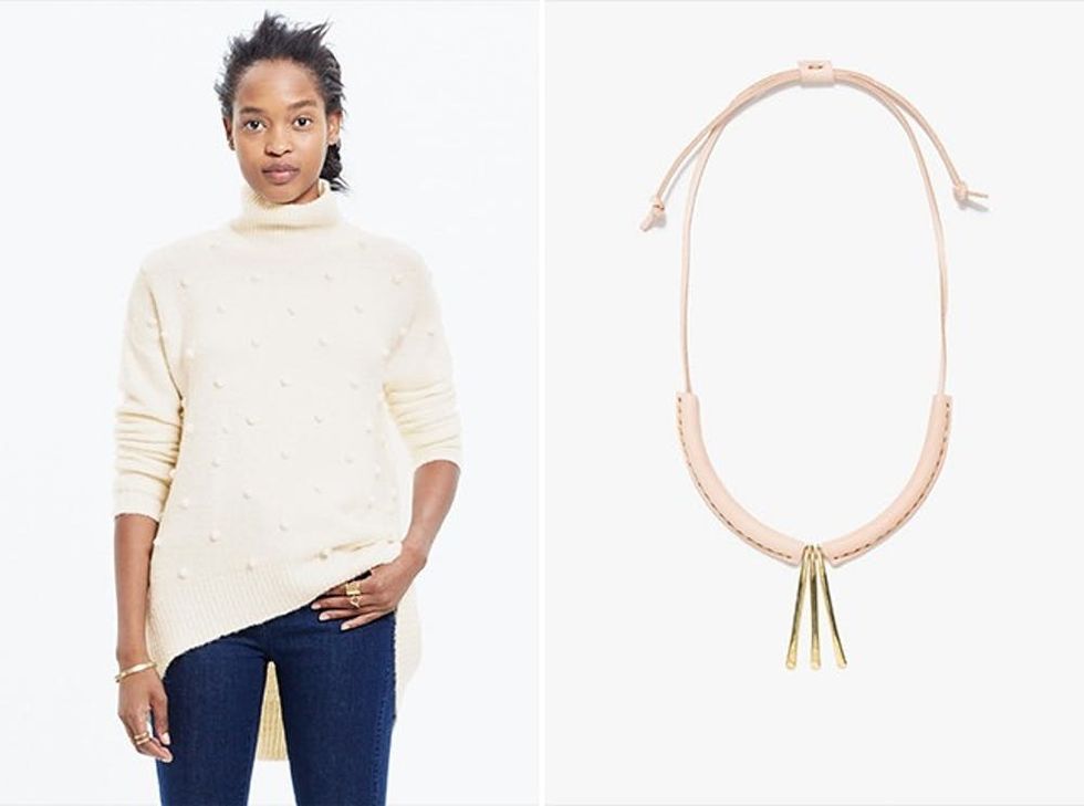 9 Ways to Pair Your Favorite Necklace With a Turtleneck Brit + Co