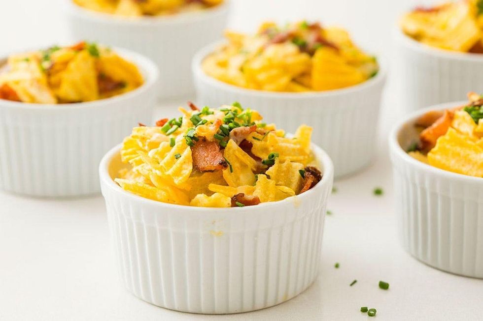 Twice-Baked Potato Chip Souffl\u00e9