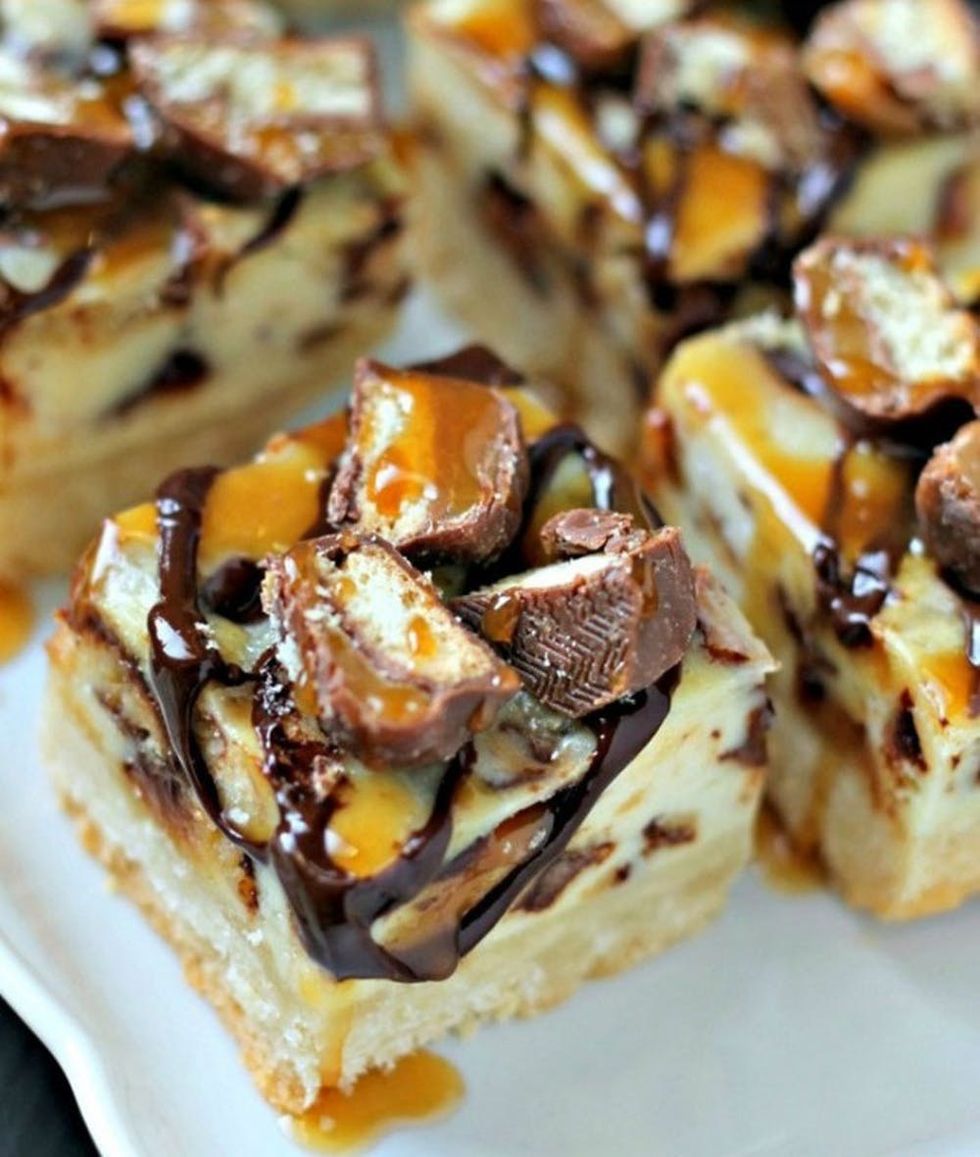 Twix Cheesecake Bars fun desserts to make
