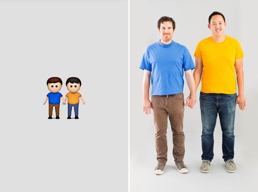 Two Men Emojis costume idea