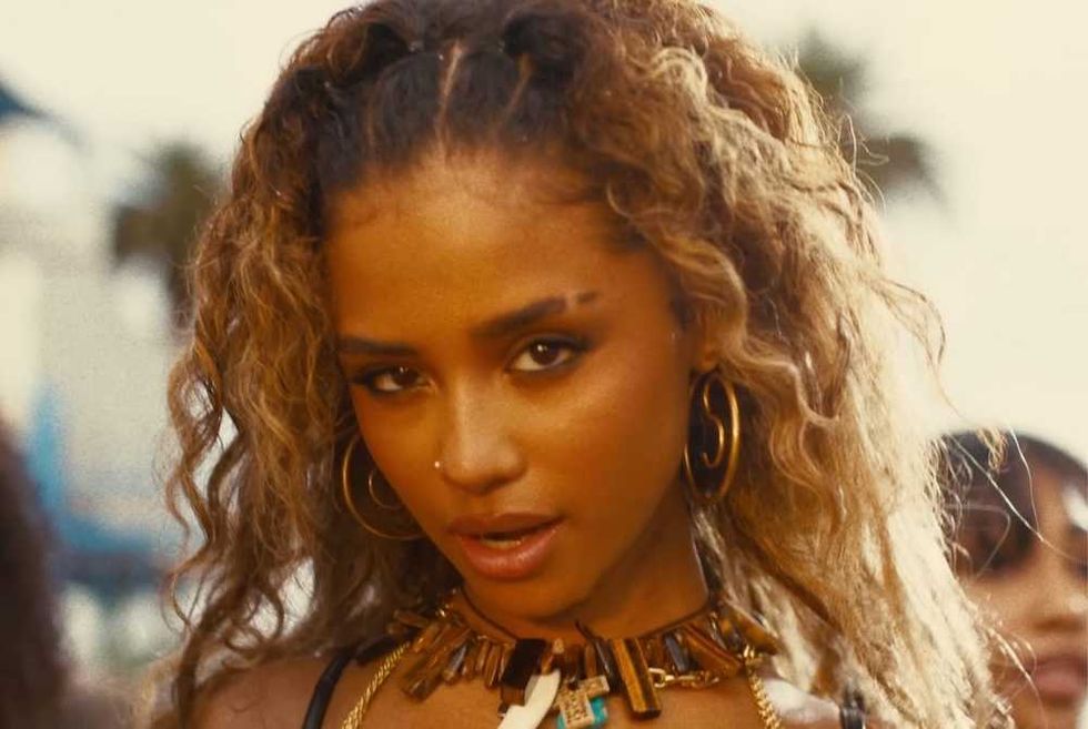 Tyla in the Push 2 Start music video