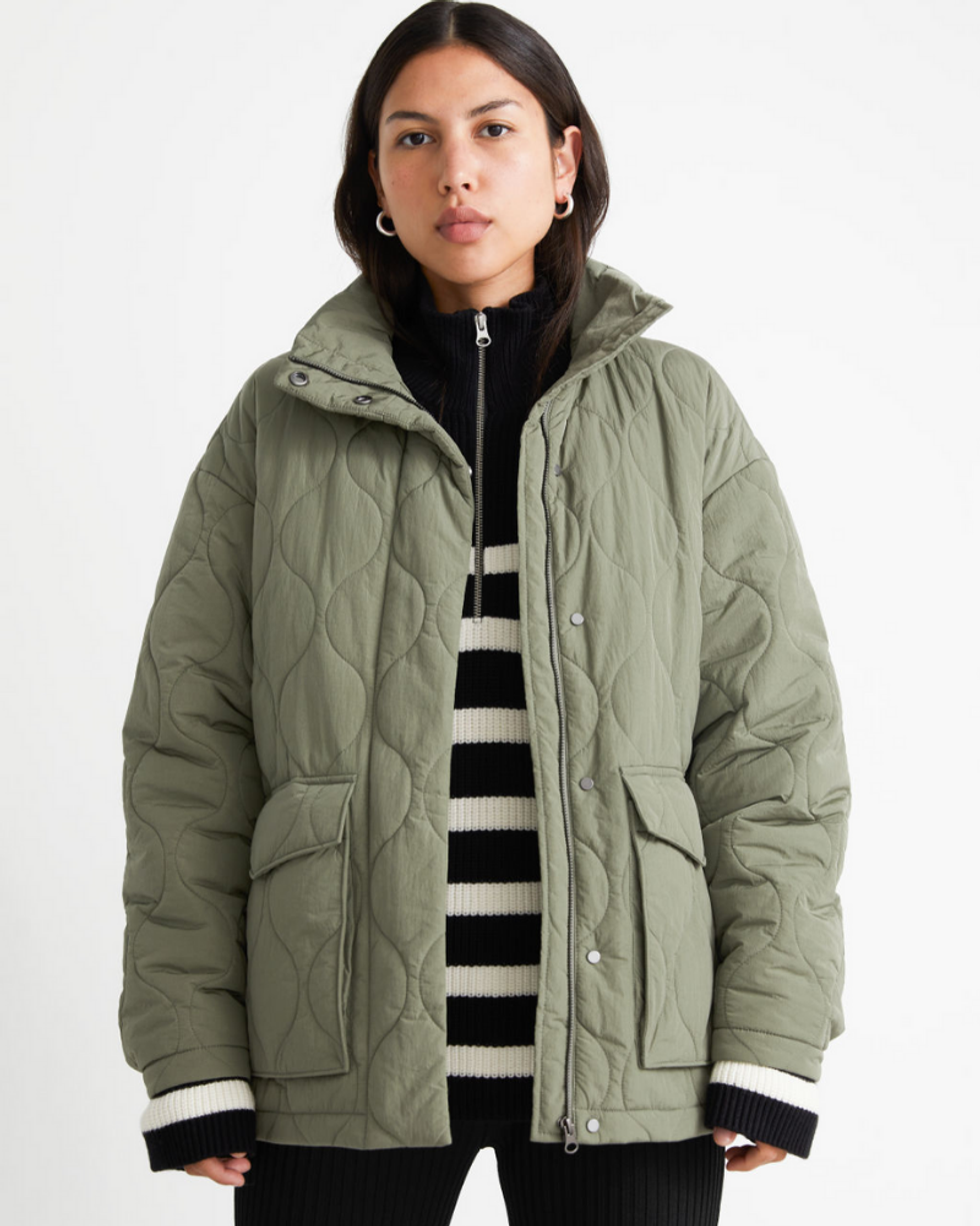 \u200b& Other Stories Quilted Zip Jacket