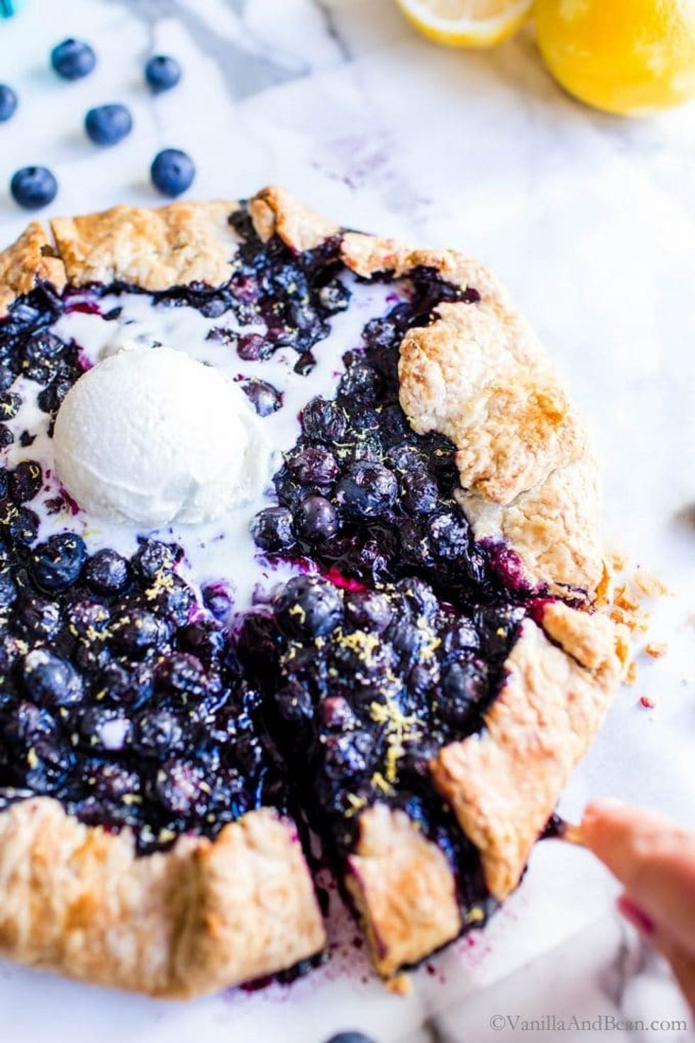 \u200b\u200bBlueberry Galette