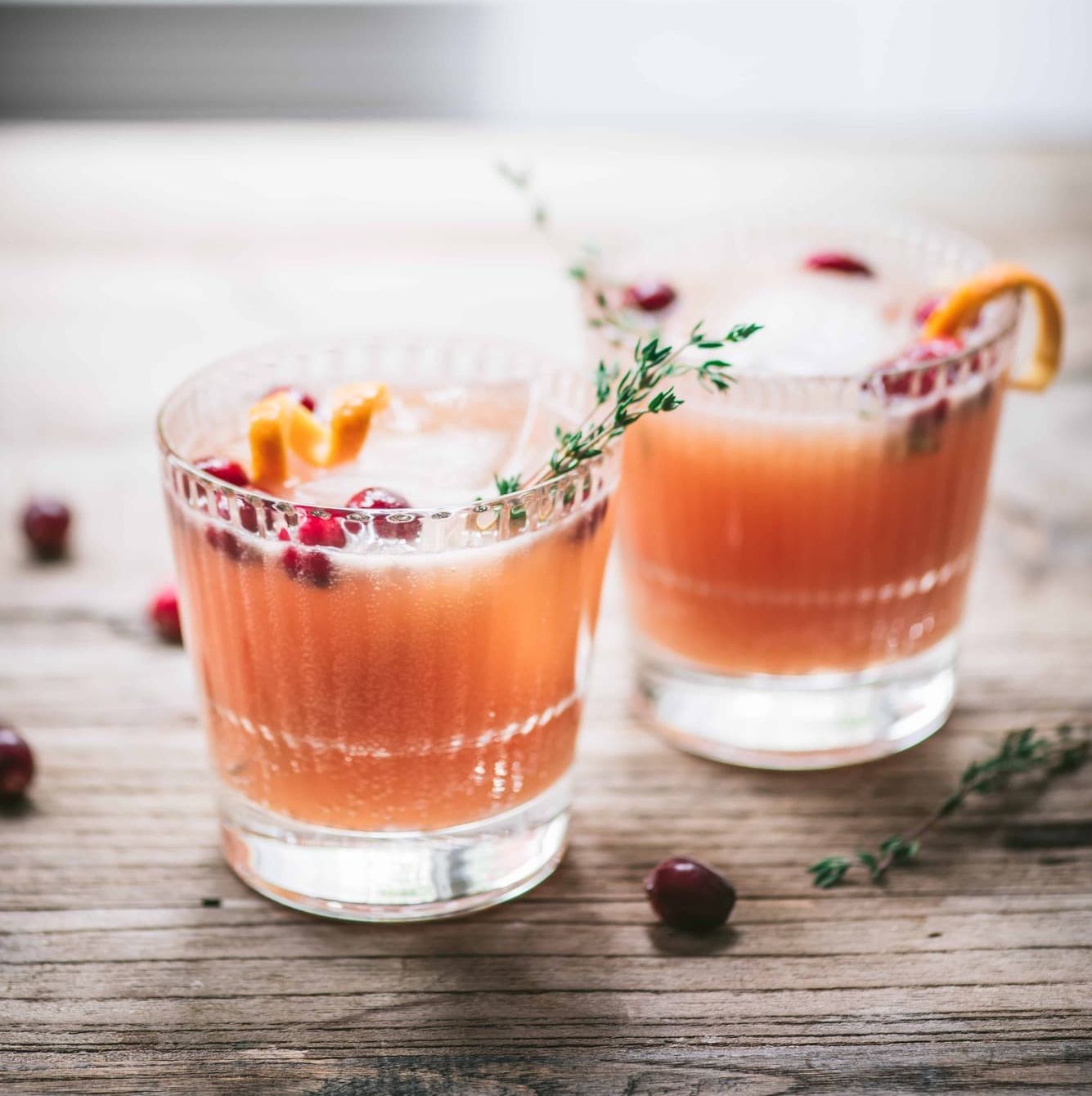 \u200b\u200bCranberry Orange Whiskey Cocktail