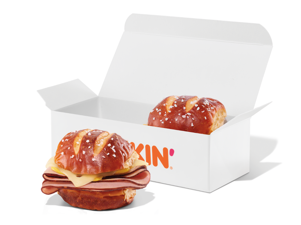 \u200b\u200bDunkin' Ham & Swiss Pretzel Sliders