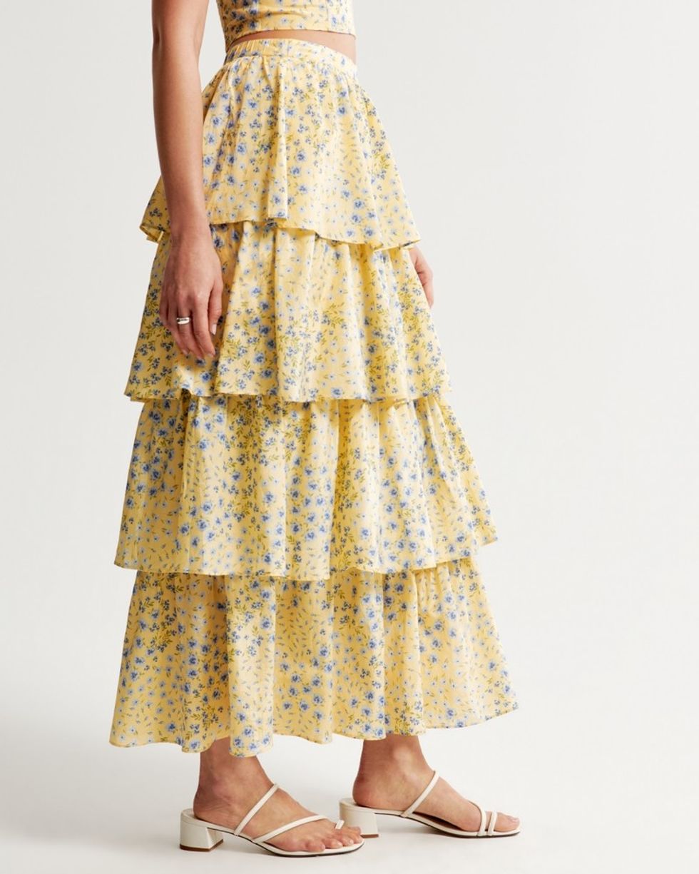 \u200bAbercrombie & Fitch Drama Tiered Maxi Skirt