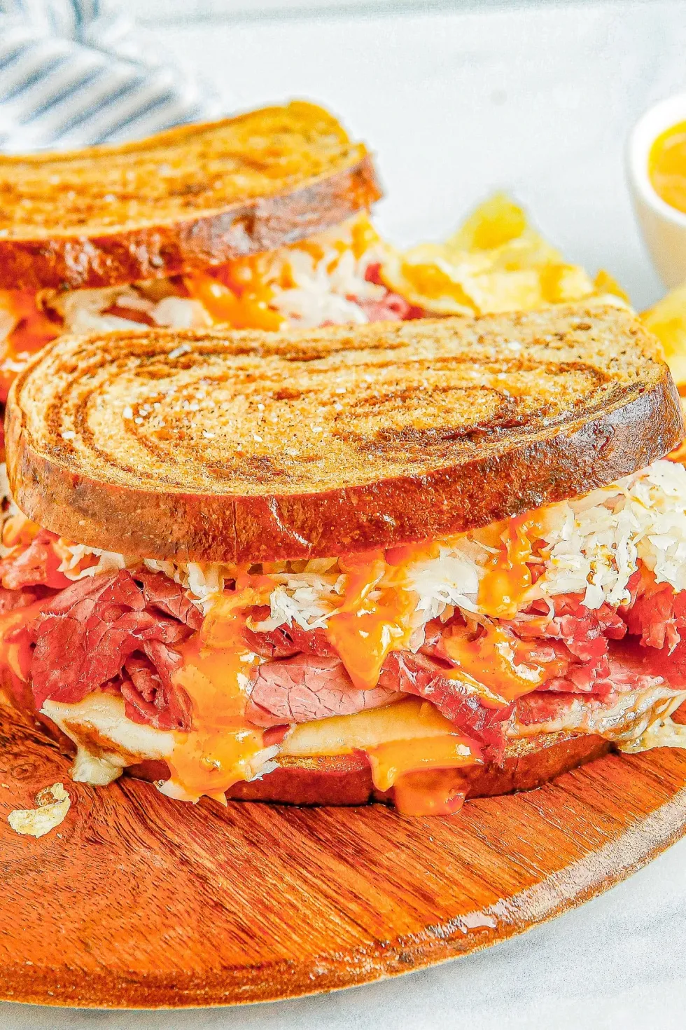 \u200bAir Fryer Reuben Sandwiches