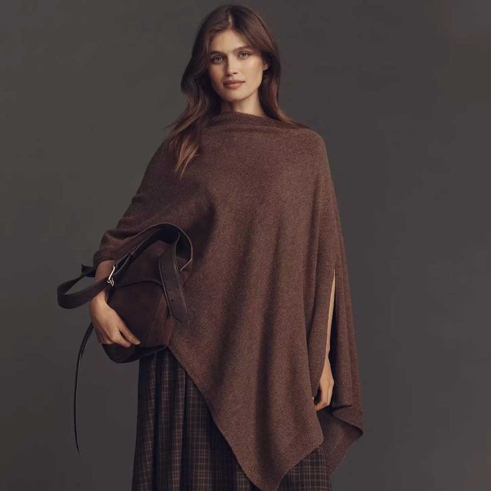 \u200bAnthropologie By Anthropologie Lightweight Shimmer Knit Poncho