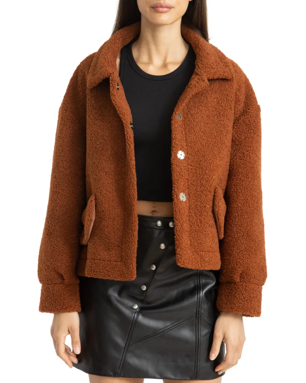 \u200bBLANKNYC Bonded Faux Shearling Jacket
