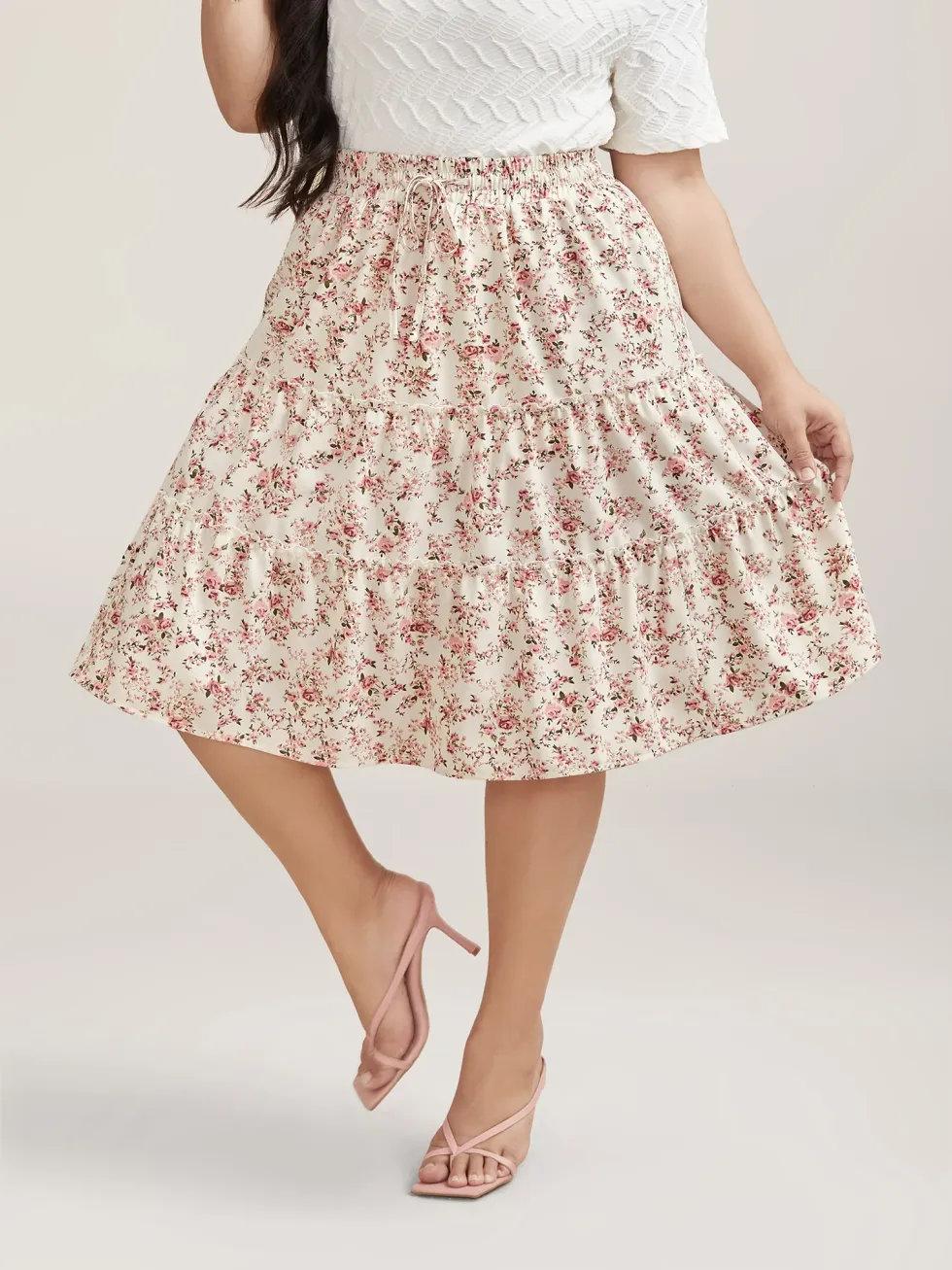 \u200bBloomChic Ditsy Floral Print Skirt