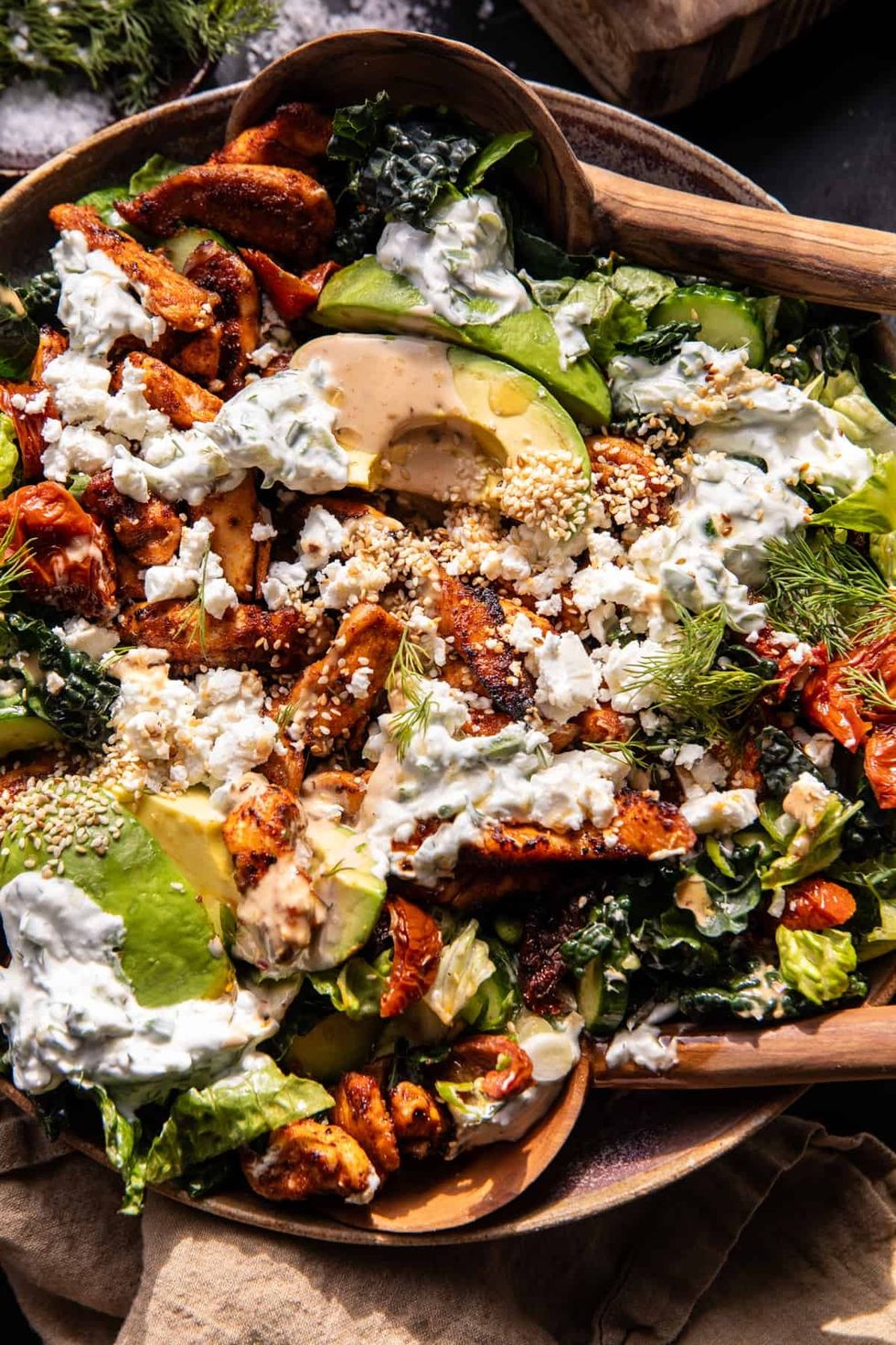 \u200bChicken Tzatziki Avocado Salad