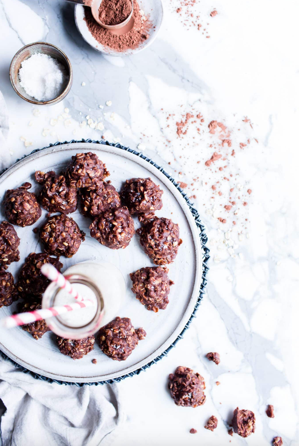 \u200bChocolate Peanut Butter No Bake Cookies