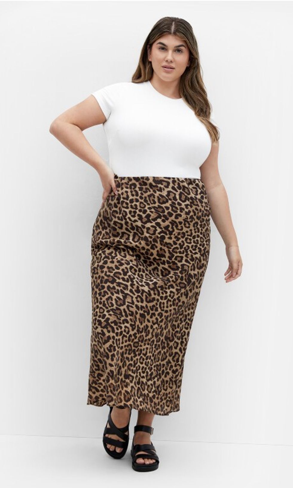 \u200bCity Chic Kyra Leopard Print Skirt