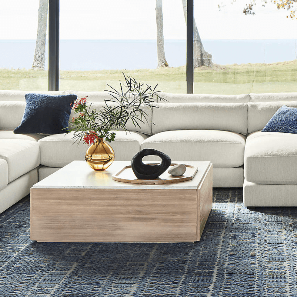 \u200bCrate & Barrel Girona Wool Handwoven Area Rug