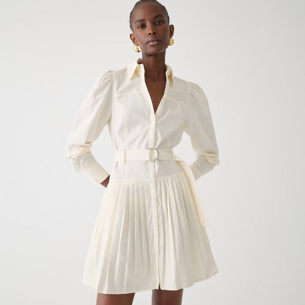 \u200bFit-and-Flare Shirtdress in Lightweight Oxford