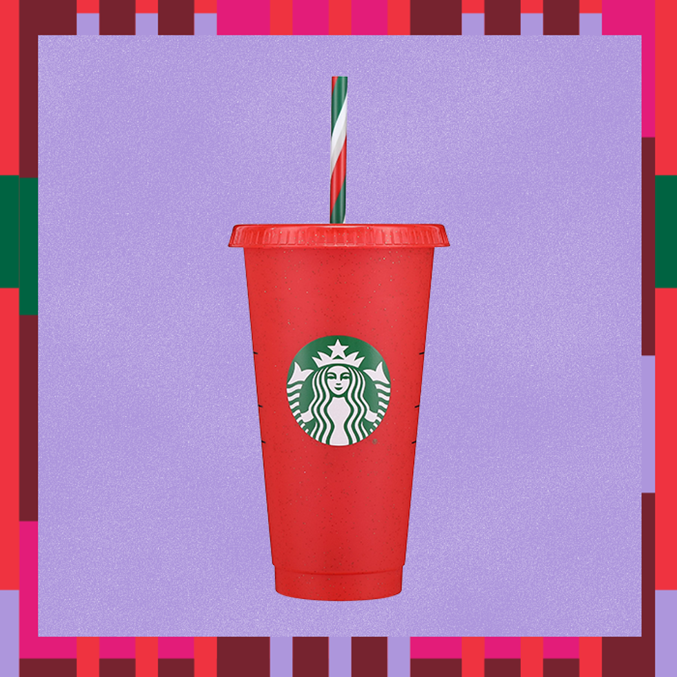 \u200bGlitter Red Cold Cup