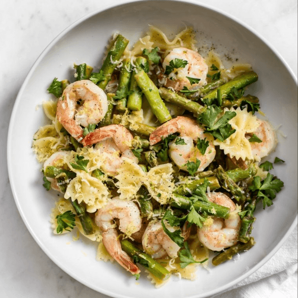 \u200bHealthy Shrimp and Asparagus Pasta