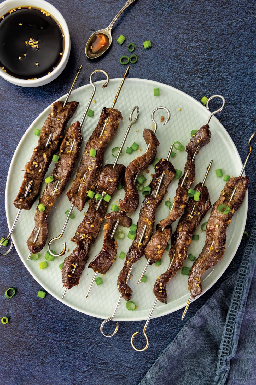 \u200bHoney-Glazed Beef Skewers