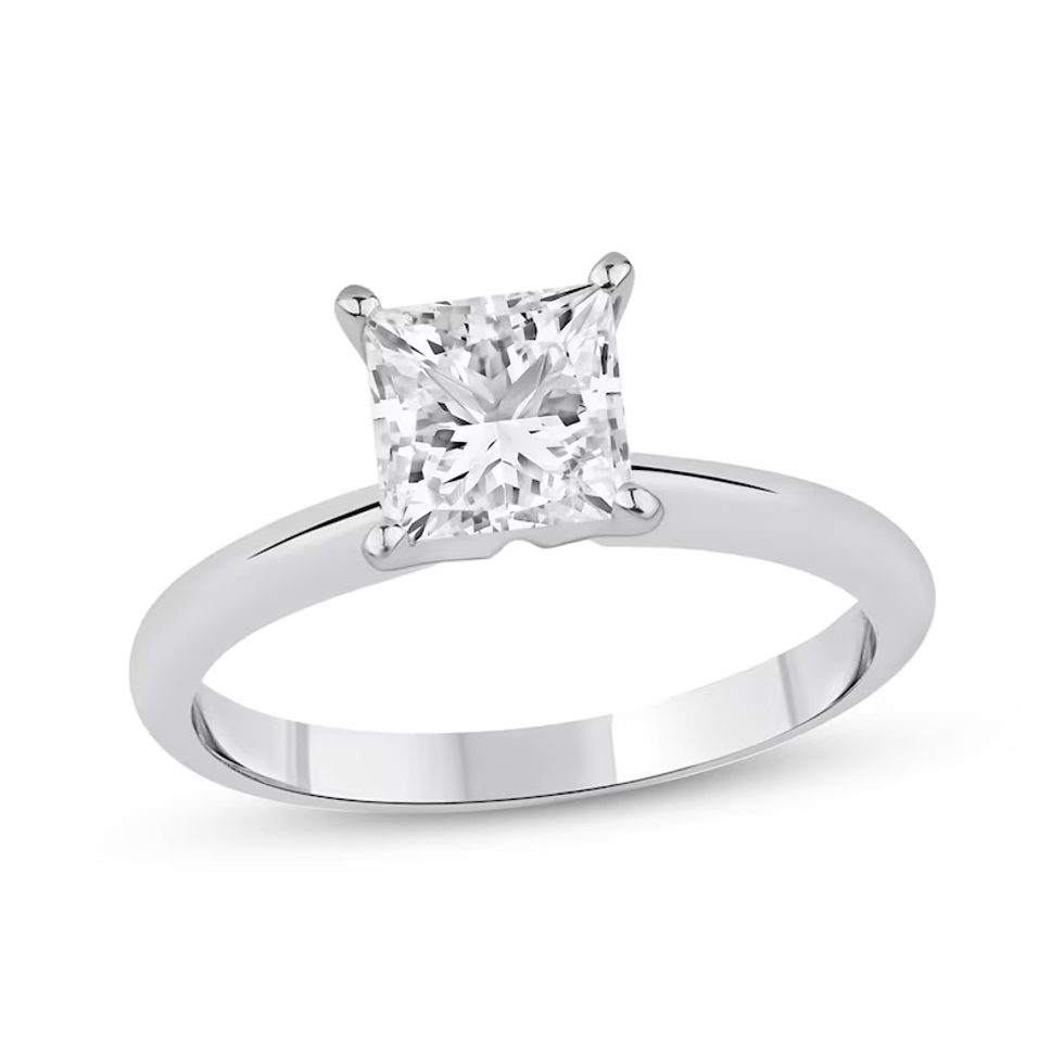 \u200bKay Jewelers Lab Grown Princess-Cut Solitaire Ring