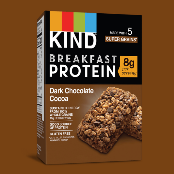 \u200bKIND Dark Chocolate Cocoa Protein Breakfast Bars