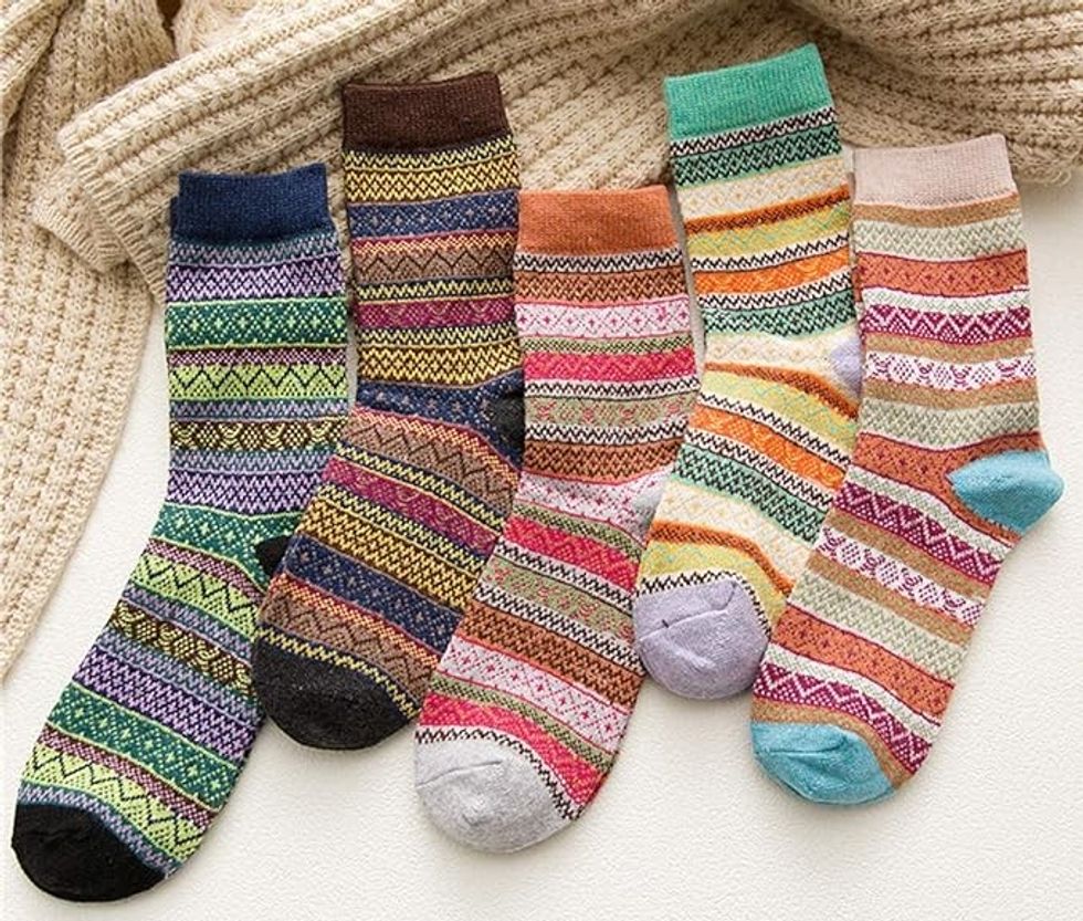\u200bMacochoi Women\u2019s Vintage Style Wool Thick Warm Socks