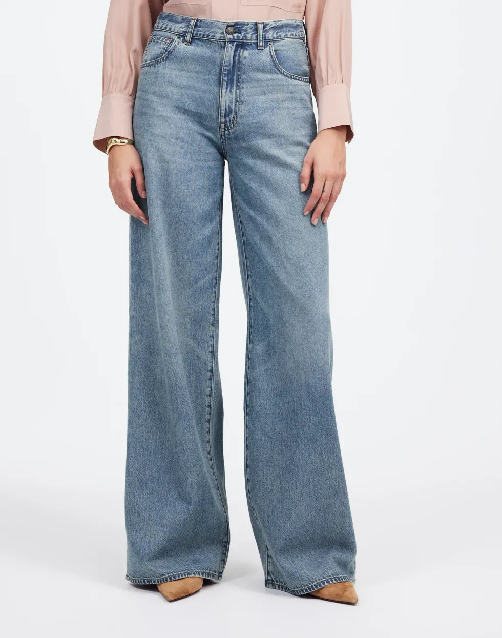 \u200bMadewell Petite Superwide-Leg Jeans
